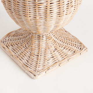 CHESAPEAKE RATTAN FOOTED URN NARROW