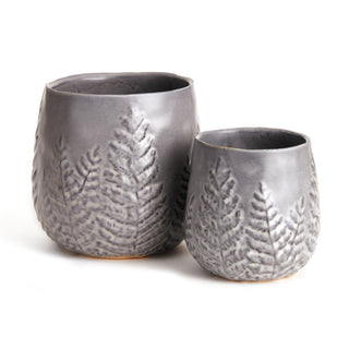 FROND POTS, SET OF 2