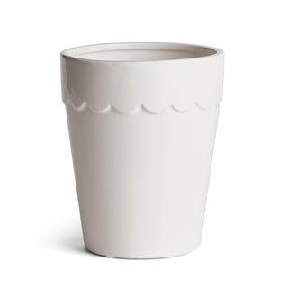 MIRABELLE SCALLOPED TAPERED CACHEPOT