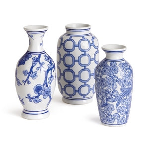 BARCLAY BUTERA DYNASTY BUD VASES, SET OF 3