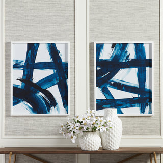 INDIGO ABSTRACTS, SET OF 2