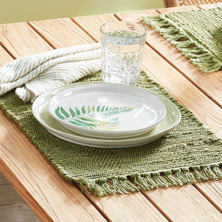 FERN STUDY PLATES 8.5", SET OF 4