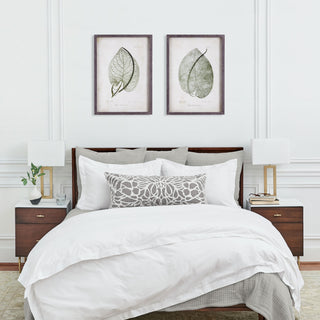 CORDATE LEAF STUDY, SET OF 2
