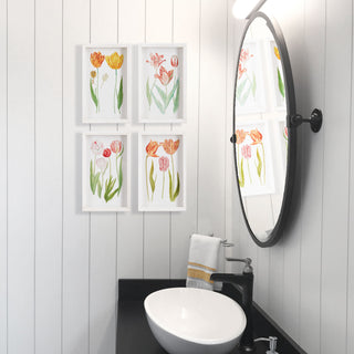 TULIP PRINTS, SET OF 4