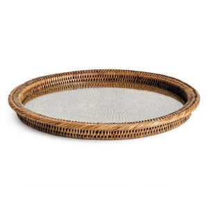 BURMA RATTAN SERVING PLATTER