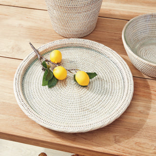 BURMA RATTAN SERVING PLATTER