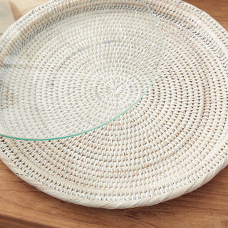 BURMA RATTAN SERVING PLATTER