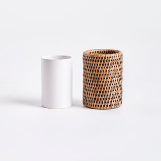 BURMA RATTAN TOOTHBRUSH HOLDER