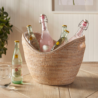 BURMA RATTAN BEVERAGE TUB LARGE