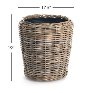 WOVEN DRY BASKET PLANTER 17.75"