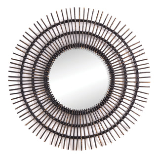 RATTAN SUNBURST MIRROR
