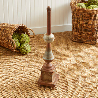 WEATHERED METAL ORNATE FINIAL