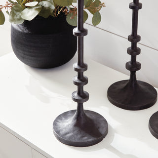 ABACUS CANDLE STANDS, SET OF 3