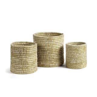 RIVERGRASS MINI ROUND BASKETS, SET OF 3