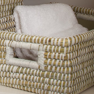 RIVERGRASS RECTANGULAR STORAGE BASKETS, SET OF 3