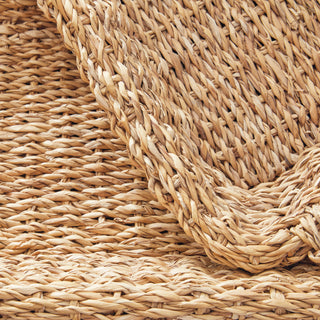 SEAGRASS TRAYS WITH HANDLES, SET OF 3