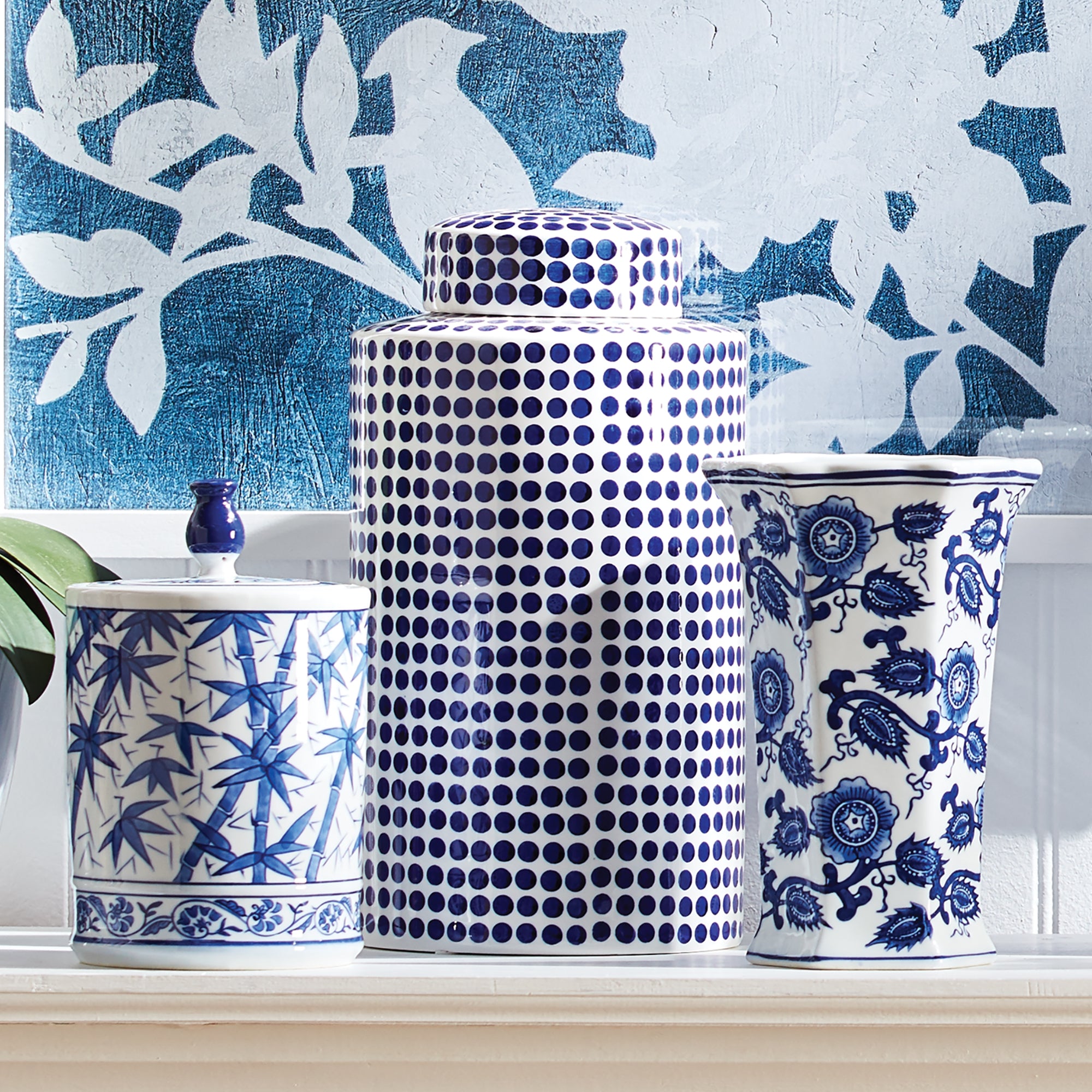 Barclay Butera Dover Dot Jar - Thumbnail 3