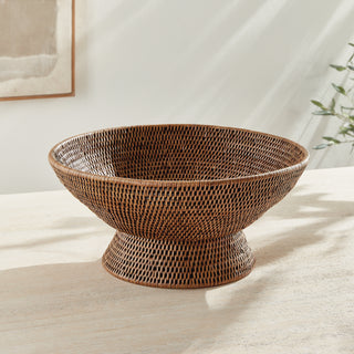 BURMA RATTAN OFFERING BOWL