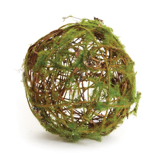 MOSSY WRAPPED TWIG ORB 6"