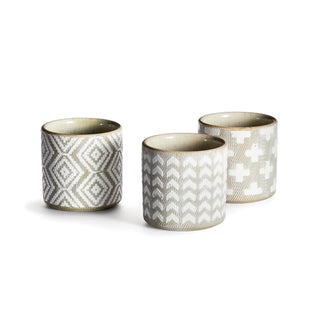 BATIK MINI POTS, SET OF 3