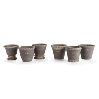 WAKEFIELD HANDMADE MINI POTS, set of 6