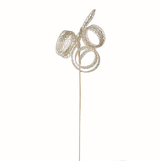 GLITTERED CURLY-QUE STEM 22"