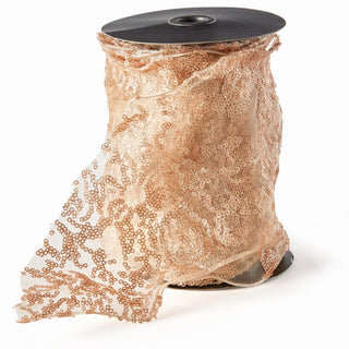 SEQUIN SHEER RIBBON 6" X 5 YDS