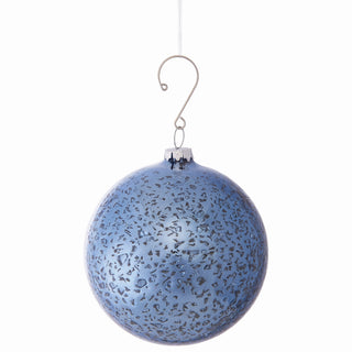 ICE GLASS BALL ORNAMENT 4"